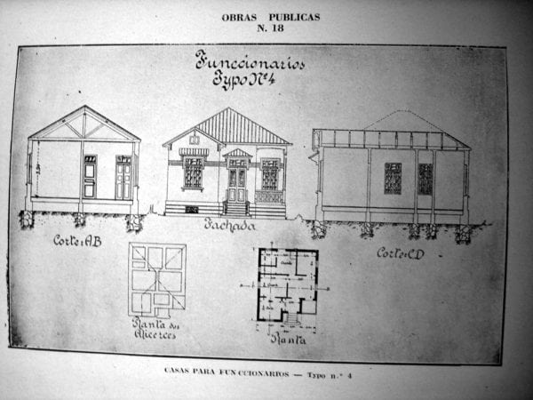 9 - Fachada, planta e cortes de Casa Tipo Nº 4 (1924/1925).